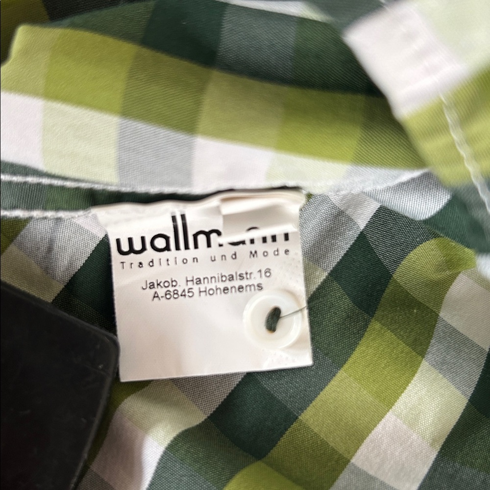 Wallmann button down blouse 4 Checkered Ruffle fr… - image 6
